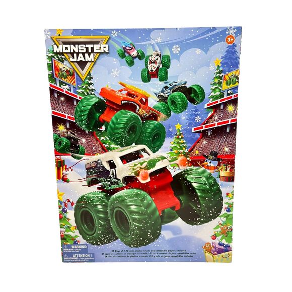 Monster Jam 2025 Advent Calendar 1:72 Scale HTF Limited Holiday Christmas - Picture 1 of 7